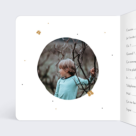 Invitation Anniversaire Enfant Lionceau