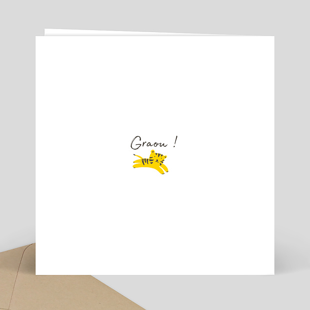 Carte invitation anniversaire Graouu Verso