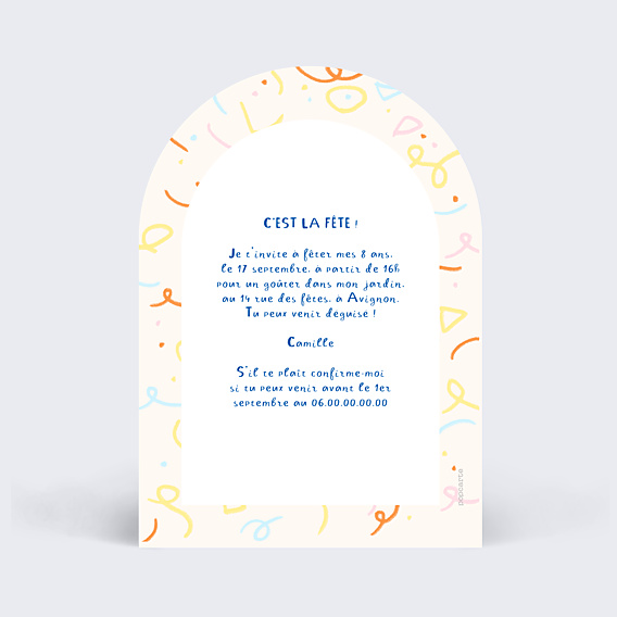 Invitation Anniversaire Enfant Gros ballons