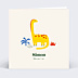Invitation Anniversaire Enfant Dinosaure Jaune