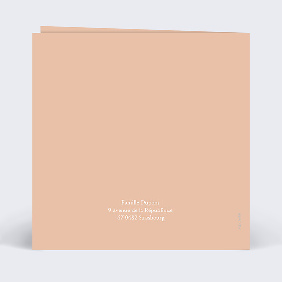 Invitation anniversaire enfant Joli Arc-en-ciel Verso