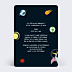 Invitation Anniversaire Enfant Dinosaures dans l'Espace