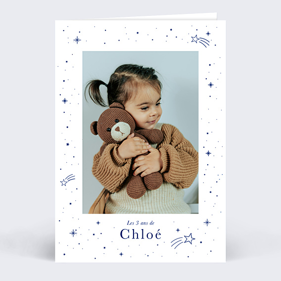 Invitation Anniversaire Enfant Ciel Étoilé