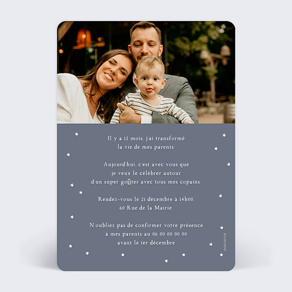 Invitation Anniversaire Enfant Jolie Galaxie