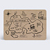 Invitation anniversaire enfant Carte au Trésor Enfant