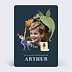 Invitation anniversaire enfant Chevalier et Dragon