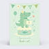 Invitation anniversaire enfant Gâteau crocodile