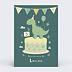 Invitation anniversaire enfant Gâteau dino