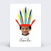 Invitation anniversaire enfant Indien