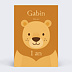 Invitation anniversaire enfant Lion courageux