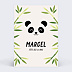Invitation anniversaire enfant Panda souriant