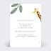 Invitation anniversaire enfant Amis de la jungle Verso