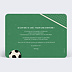 Invitation anniversaire enfant Billet de Foot Verso