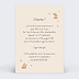 Invitation anniversaire enfant Lapin dans son Terrier Verso