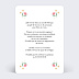 Invitation anniversaire enfant Licorne Rose Verso