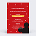 Invitation anniversaire enfant Mickey Verso
