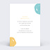 Invitation anniversaire enfant Multicolore Verso