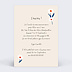 Invitation anniversaire enfant Pâquerettes Verso