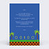 Invitation anniversaire enfant Vitesse Supersonique Verso
