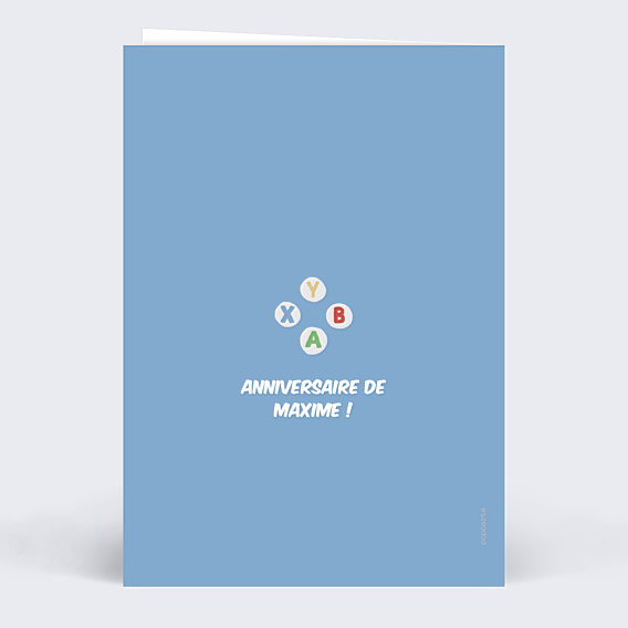 Invitation Anniversaire Enfant Level Up