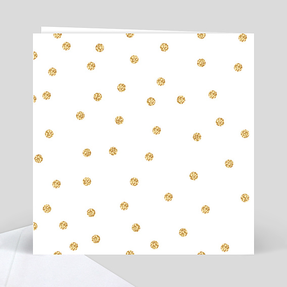 Invitation anniversaire enfant Plumetis Ocre Verso