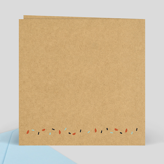 Invitation anniversaire enfant Tipi Indien Verso