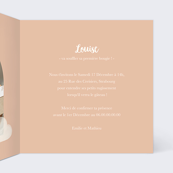 Invitation Anniversaire Enfant Petit Arc-en-ciel