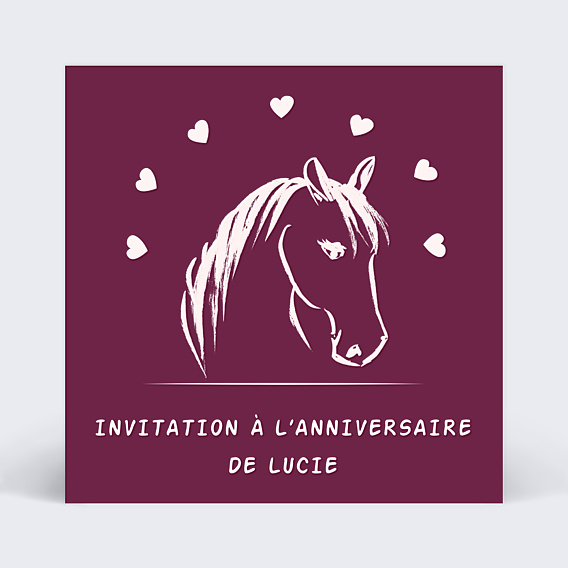 Invitation Anniversaire Enfant Poney
