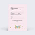 Invitation anniversaire enfant Jolie licorne Verso
