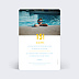 Invitation anniversaire enfant Plouf Party Verso