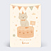 Invitation Anniversaire Enfant Gâteau chat