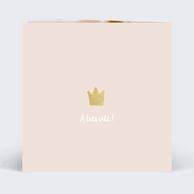 Invitation Anniversaire Enfant Cygne Verso