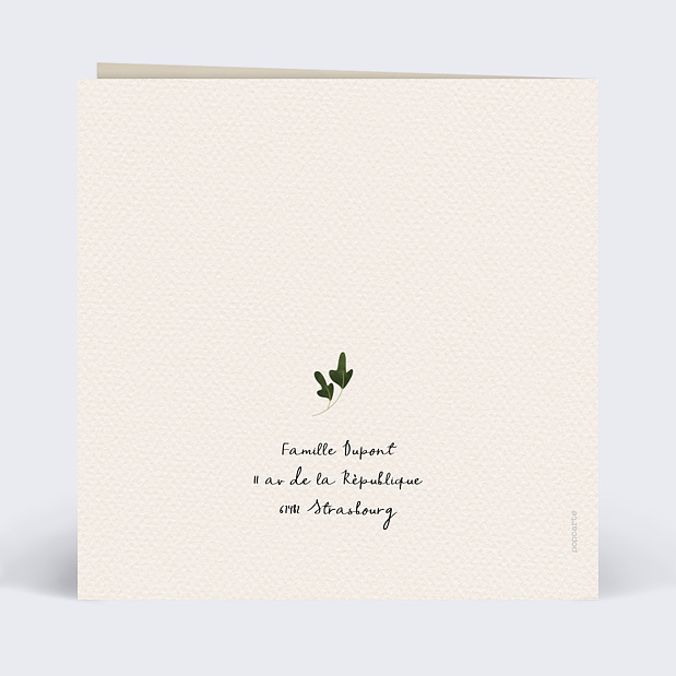 Invitation Anniversaire Enfant Joli Renard Verso