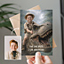 Invitation anniversaire enfant Portrait avec dinosaure