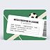 Invitation anniversaire enfant Billet de Foot