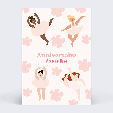 Invitation Anniversaire Enfant Ballerine