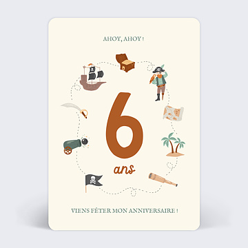 Invitation Anniversaire Enfant Chasse au trsor