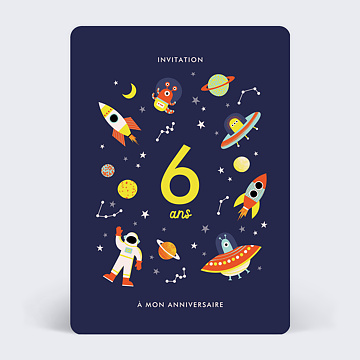 Invitation Anniversaire Enfant Dcollage Imminent