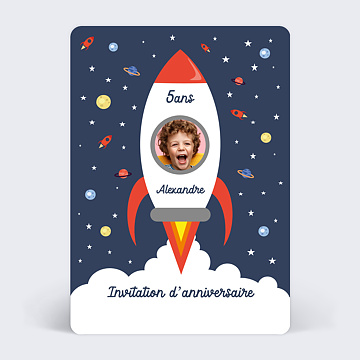 Invitation anniversaire enfant super héros - Popcarte