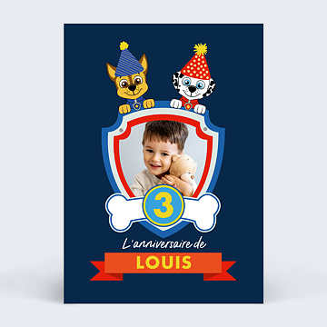 Carte invitation fete enfant francais - Invitation fete enfant