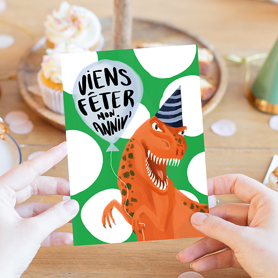 Invitation anniversaire enfant Féroce Après 1