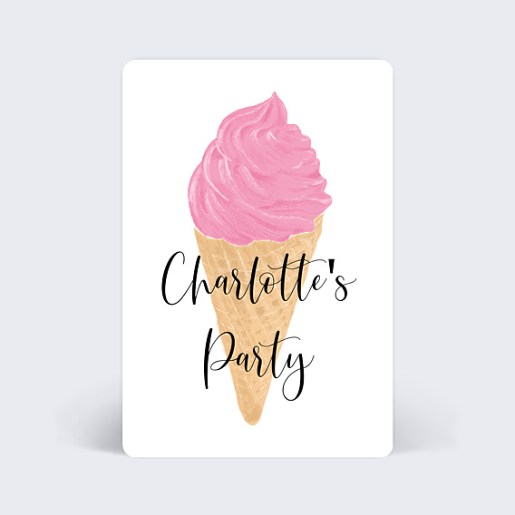 Invitation Anniversaire Enfant Enfant Ice Cream