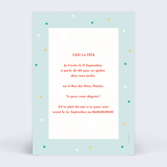 Invitation Anniversaire Enfant Petit Robot
