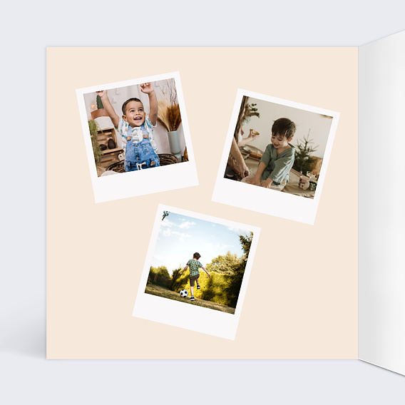 Invitation anniversaire enfant Pattern Panda Intérieur Gauche