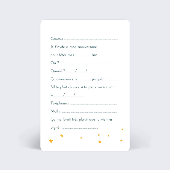 Invitation Anniversaire Enfant Licorne et Fleurs
