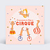 Invitation anniversaire enfant Cirque animalier