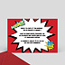 Invitation anniversaire enfant Super Anniversaire Verso