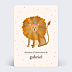 Invitation Anniversaire Enfant Lion Festif