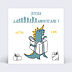 Invitation anniversaire enfant Dinosaure