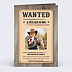 Invitation anniversaire enfant Wanted